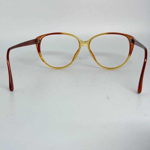 Christian Dior Vintage Yellow Orange Eyeglasses Frames Womens 57-13 H5544 - Picture 3 of 7